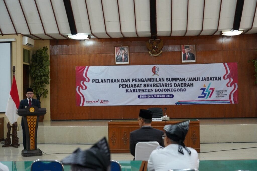 Pj Sekda Bojonegoro Dilantik Pj Bupati Adriyanto