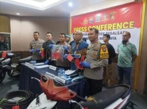 Polsek Tegalsari Tangkap Para Pelaku Pencurian Kabel PJU
