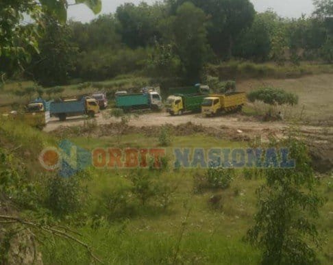 Tambang Pasir Darat di Desa Tebon, Padangan Menjamur, Aparat Penegak Hukum Seakan Tutup Mata