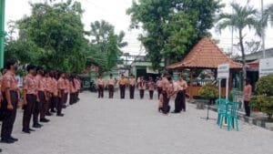 Saka Wira Kartika Pangkalan Koramil 12 Kasiman Sukses Gelar Pelantikan Anggota Baru