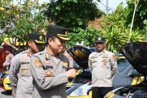 Polda Jatim Cek Ranmor Dinas Polres Madiun Kota, Pastikan Kesiapan Pengamanan Pilkada 2024