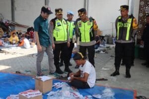 Kapolres Bojonegoro Mario Patroli ke Kantor KPU