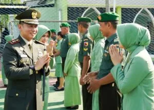 Peridoe 1 Oktober 2024, 123 Prajurit Kodim Bojonegoro Naik Pangkat