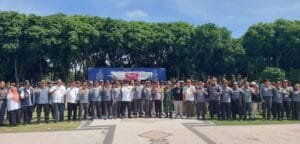 Satlinmas se-Jatim Ikuti Apel Siaga di Alun-alun Bojonegoro, Siap Sukseskan Pilkada Serentak 2024