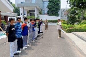 Satpol PP Bojonegoro Gelar Operasi Sayang, 13 Siswa Bolos Terjaring