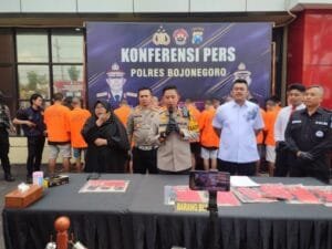 Puluhan Tersangka Judi Online Berhasil di Bekuk Satreskrim Polres Bojonegoro