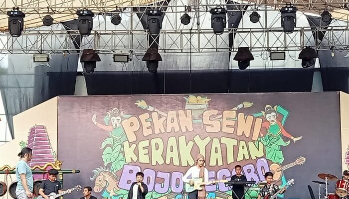 Hari Kedua, Parade Band dan Lomba Mural Meriahkan Rangkaian Pekan Seni Kerakyatan Bojonegoro
