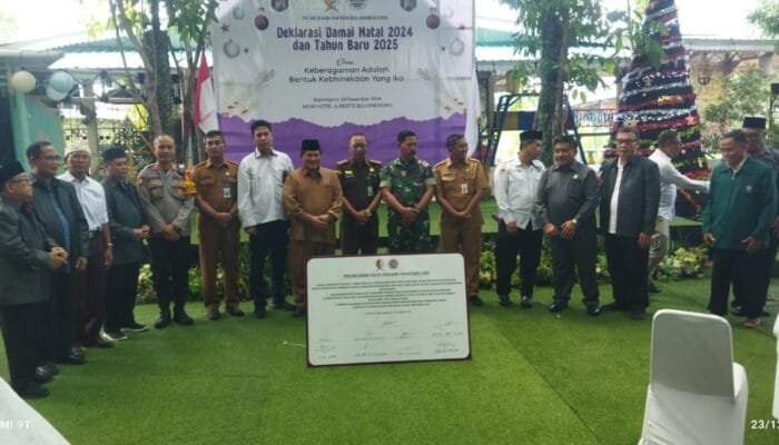 Kapolsek Bojonegoro Kota Hadiri Deklarasi Damai Natal dan Tahun Baru