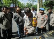 Polres Nganjuk Gelar Pemeriksaan Senpi Untuk Penertiban dan Inventarisasi