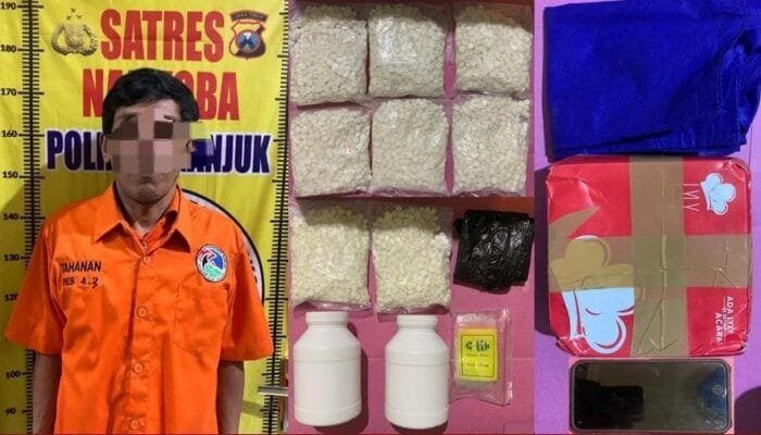 Ungkap Kasus Okerbaya, Polres Nganjuk Amankan 9.971 Pil Dobel L