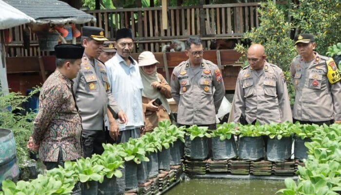 Polres Nganjuk Apresiasi Dukungan Pomosda dan Desa Senjayan Dalam Program Ketahanan Pangan