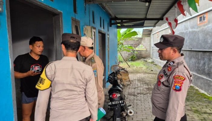 Polsek Kertosono Lakukan Pendampingan Pengecekan dan Pendataan Tempat Kos