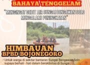 Debit Air Bengawan Solo Tinggi, Warga Sekitar Bantaran Sungai Dihimbau Berhati-hati