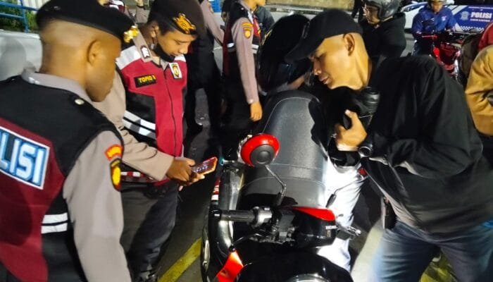 Guna Cegah Tindak Kriminalitas Di Malam Hari, Polres Kediri Kota Gelar Operasi Cipta Kondisi