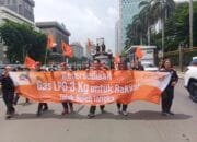 Protes Kelangkaan Elpij 3 Kg, Ratusan Buruh KSPI dan Partai Buruh Gelar Unjuk Rasa 