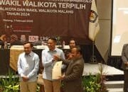 Wahyu Hidayat dan Ali Muthohirin Ditetapkan KPU Kota Malang Sebagai Paslon Terpilih