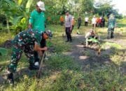 Lestarikan Lingkungan, Koramil Deket Bersama Muspika dan UPT Pertanian Tanam Pohon 