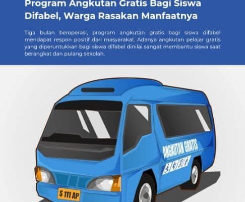 Di Bojonegoro Ada Angkutan Gratis Untuk Siswa Difabel