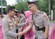 Kapolres Nganjuk Pimpin Serah Terima Jabatan Kabag Ops, Kasat Lantas, dan Kapolsek