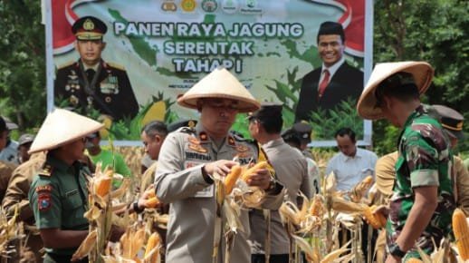 Polres Nganjuk Sumbang Puluhan Ton Jagung, Bukti Nyata Dukung Ketahanan Pangan Nasional