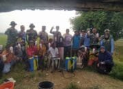 Petani Payaman Bersatu Lawan Hama, Koramil Solokuro Turun Tangan