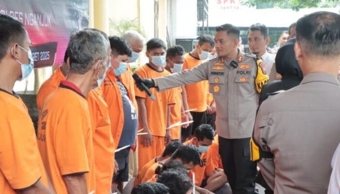 Polres Nganjuk Mengungkap Ratusan Kasus dalam Operasi Pekat Semeru 2025