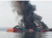 Kapal Tanker MT Ronggolawe Meledak Saat Pengisian Bahan Bakar di Perairan Lamongan