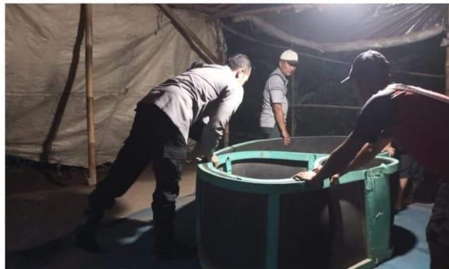 Polsek Ngronggot Sikat Habis Arena Judi Sabung Ayam