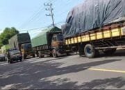 Aksi Mogok Besar-Besaran Supir Truk di Surabaya