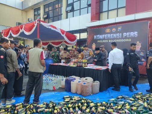 Polres Bojonegoro Sikat Habis Penyakit Masyarakat di Operasi Pekat Semeru