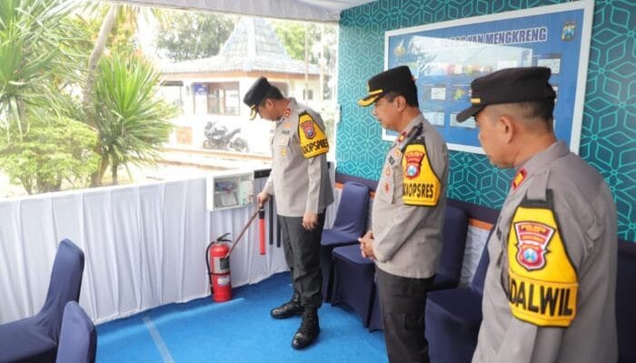 Jelang Lebaran, Kapolres Kediri Pantau Langsung Arus Mudik dan Kesiapan Pos Pengamanan