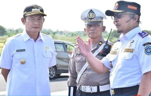 Simulasi Penggunaan Jalan Lingkar Utara Lamongan Siap Dilewati Pemudik