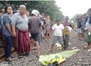 Kecelakaan Mengerikan di Pelintasan Kereta Api Desa Warukulon Lamongan
