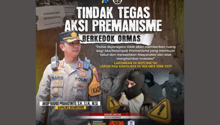 Kapolres Bojonegoro: Preman Tak Ada Tempat di Sini