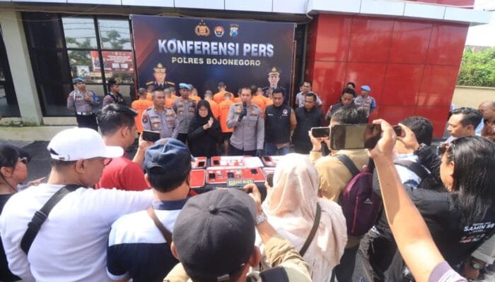 Satu Per Satu Digulung, Polres Bojonegoro Amankan Belasan Tersangka Narkoba dan Okerbaya