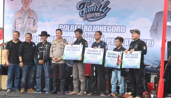Serunya Polres Bojonegoro Mancing Bareng Pesilat, Pulang Bawa Ikan dan Hadiah