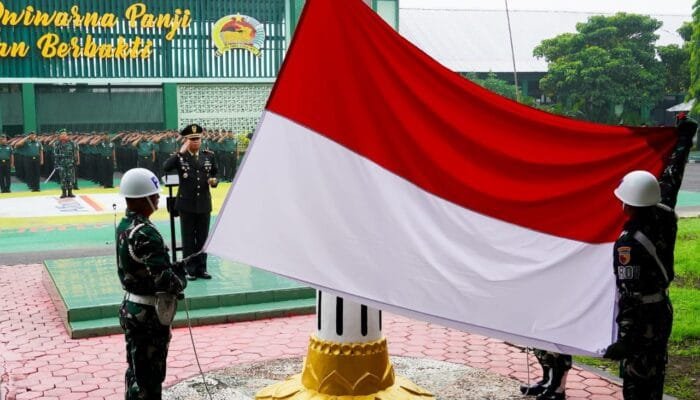 Upacara Pancasila di Kodim Bojonegoro: Lawan Hoaks dan Radikalisme