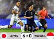 Babak Belur, Timnas Indonesia Dibantai Jepang 0-6