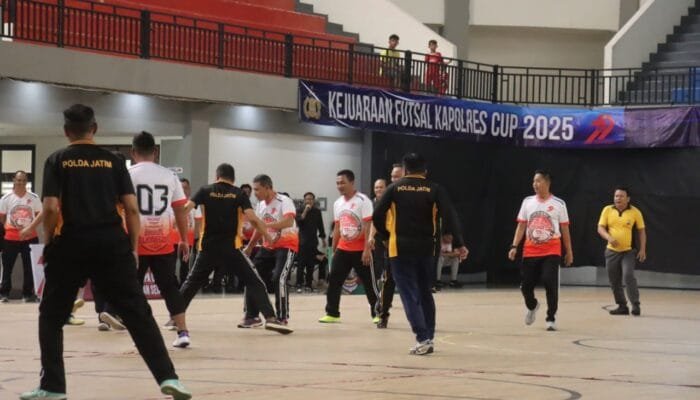 Ajang Adu Skill, Polsek Bojonegoro Panaskan GOR Ngumpakdalem