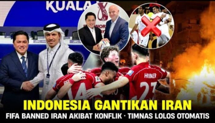 Lucu Tapi Ngenes, Viral Indonesia Bakal Gantikan Iran di Piala Dunia