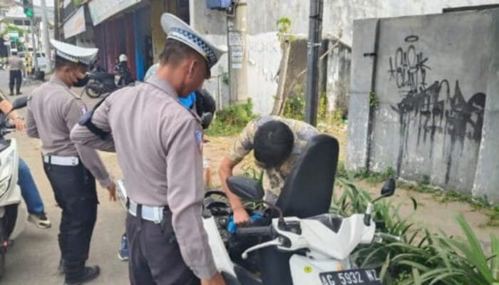 Satlantas Kediri Kota Hajar Pelanggar, 481 Ditilang 503 Ditegur