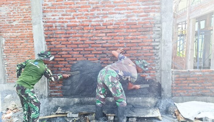 TNI Bangun Musholla dan 5 Sumur Bor, TMMD 125 Bojonegoro Sentuh Hati Warga