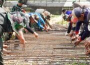TMMD 125 Bojonegoro: Check Dam Sekonang Segera Rampung, Petani Senyum Lebar