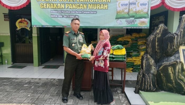 Koramil Sugio Lamongan Gelar Gerakan Pasar Murah