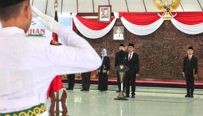 Generasi Emas Bojonegoro Resmi Dikukuhkan Jadi Paskibraka 2025