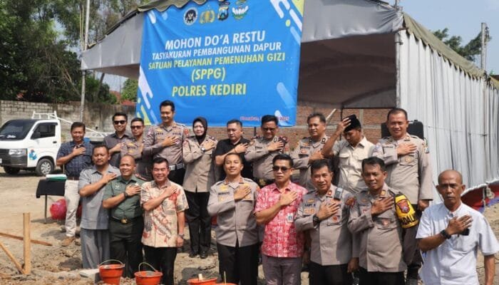 Kediri Bangun Dapur Umum Bergizi, Kapolres Pimpin Langsung