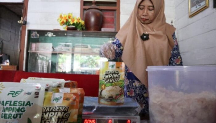 Renyah dan Otentik, Emping Gerut Bojonegoro Laris Manis Hingga NTB