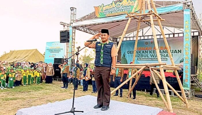 Kemah Akbar Hizbul Wathan se Kedungadem, Ini Pesan Kadinpora Bojonegoro