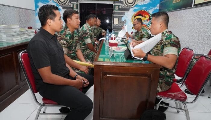 Tim Dalproggar TNI AD Lakukan Pemeriksaan di Kodim /Lamongan