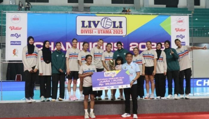 Final Panas di GOR Bojonegoro, Petrokimia Gresik Hancurkan TNI AU Electric Tanpa Balas
